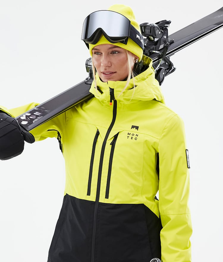 Moss W Ski jas Dames Bright Yellow/Black