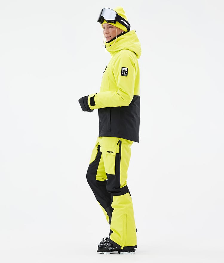 Moss W Skijacke Damen Bright Yellow/Black, Bild 4 von 10