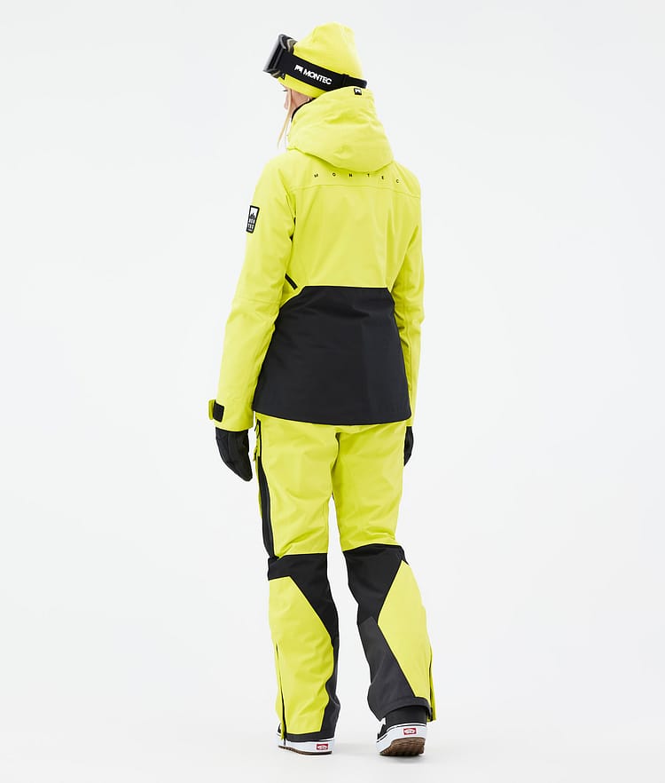 Moss W Snowboardjakke Dame Bright Yellow/Black, Billede 5 af 10