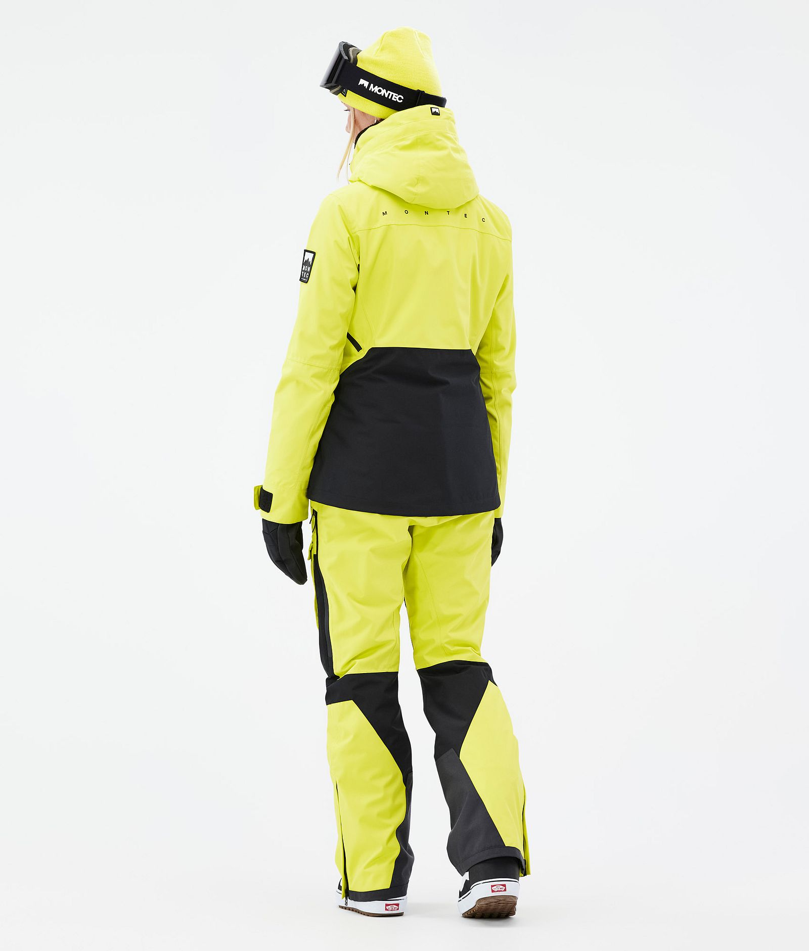 Moss W Snowboardjakke Dame Bright Yellow/Black, Billede 5 af 10