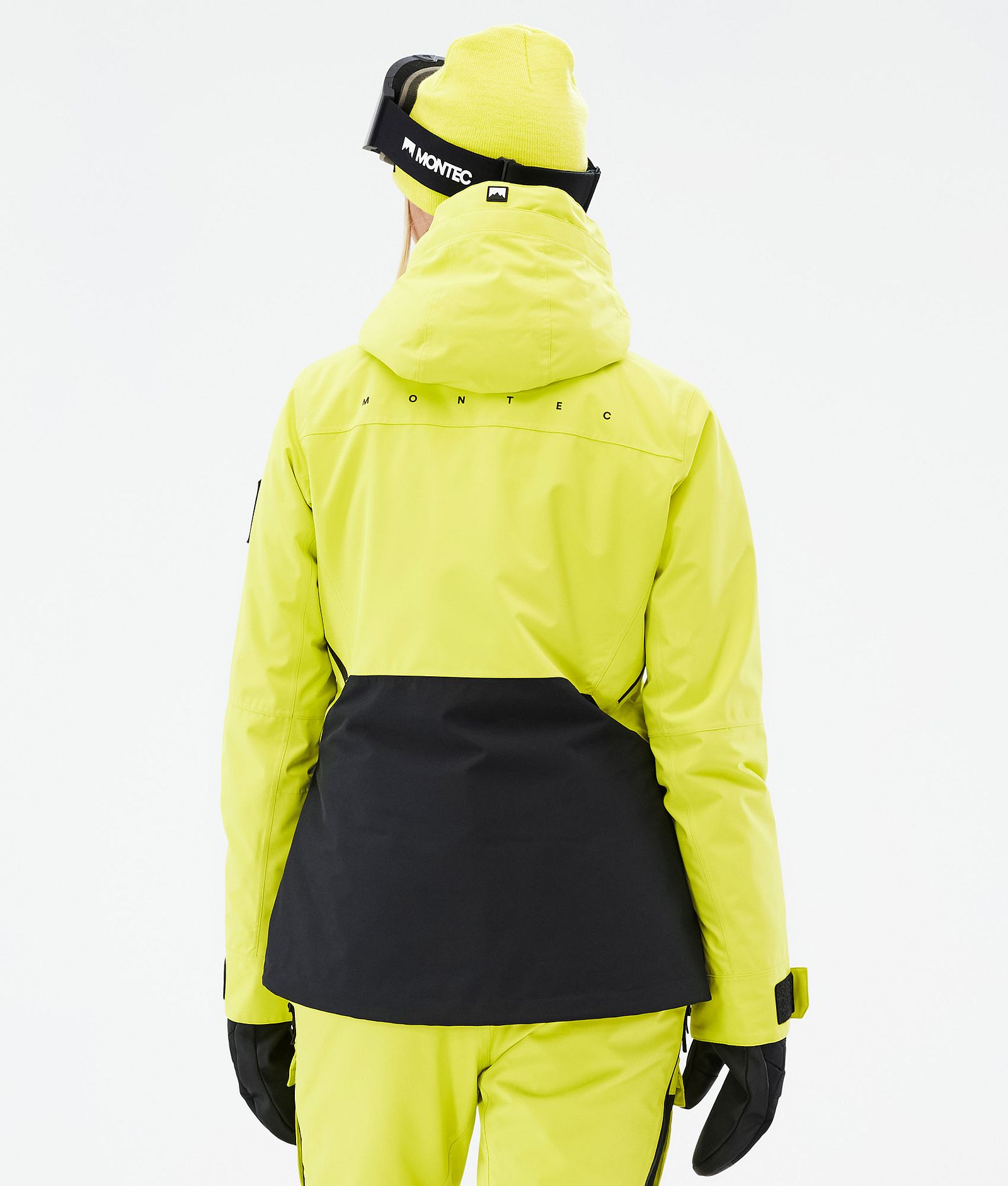 Moss W Veste Snowboard Femme Bright Yellow/Black Renewed, Image 7 sur 10