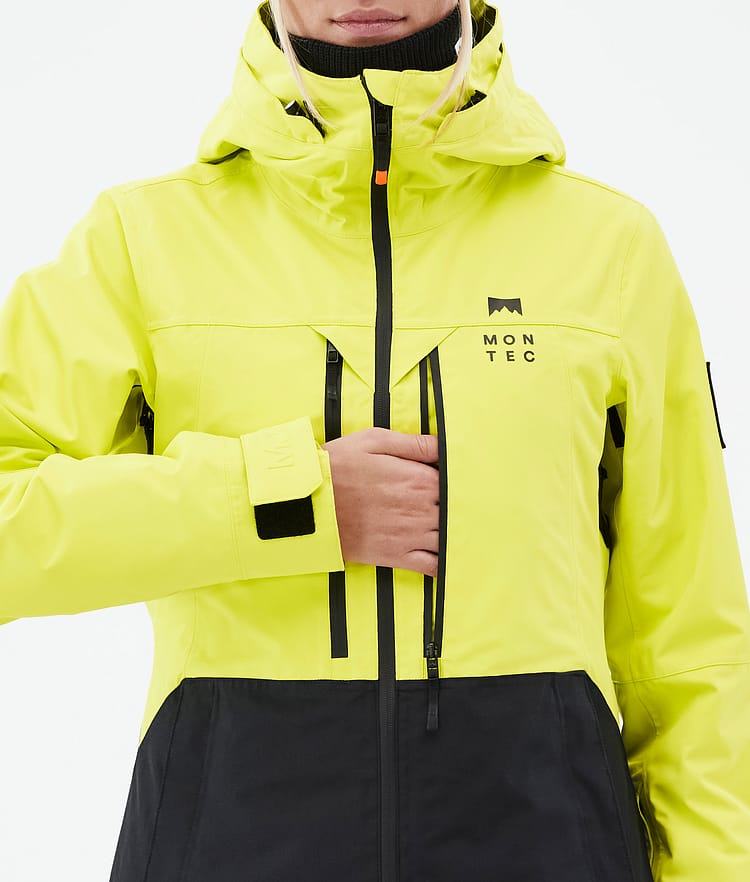 Moss W Ski jas Dames Bright Yellow/Black