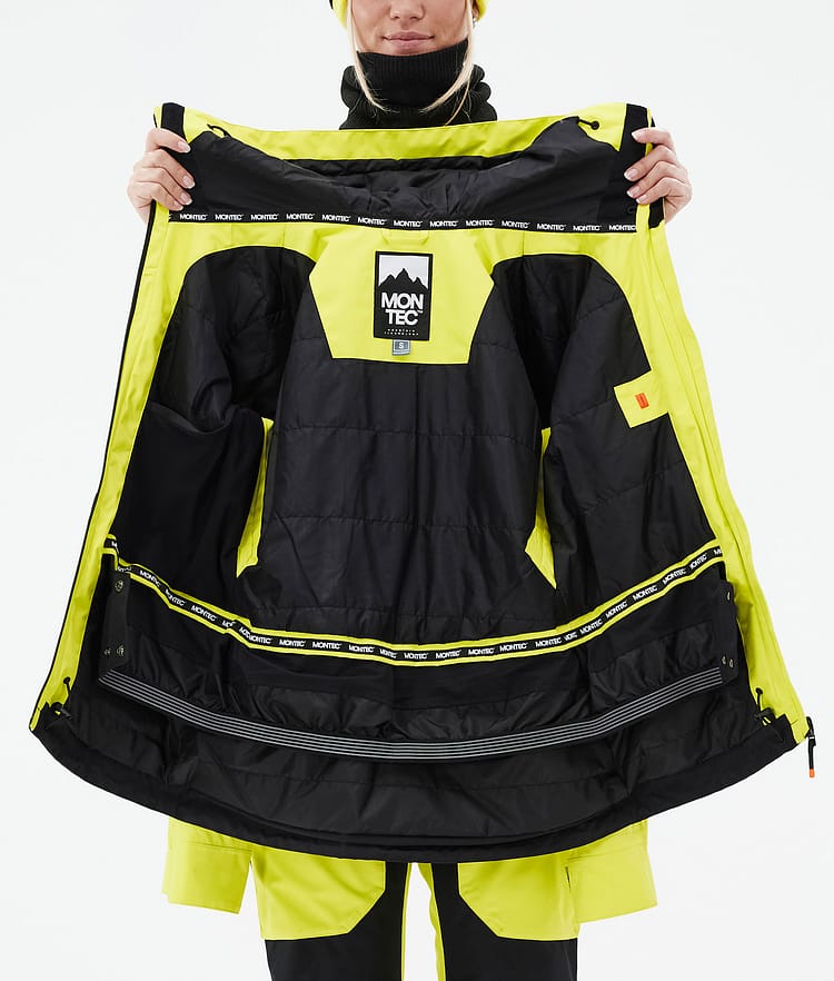 Moss W Veste de Ski Femme Bright Yellow/Black