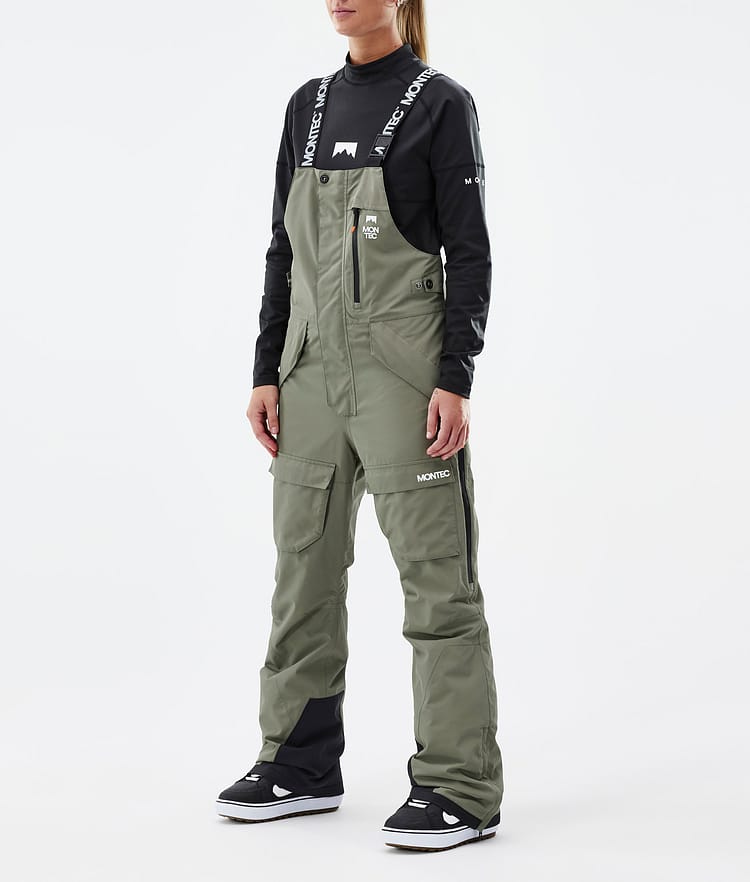 Fawk W Snowboard Broek Dames Greenish Renewed, Afbeelding 1 van 7