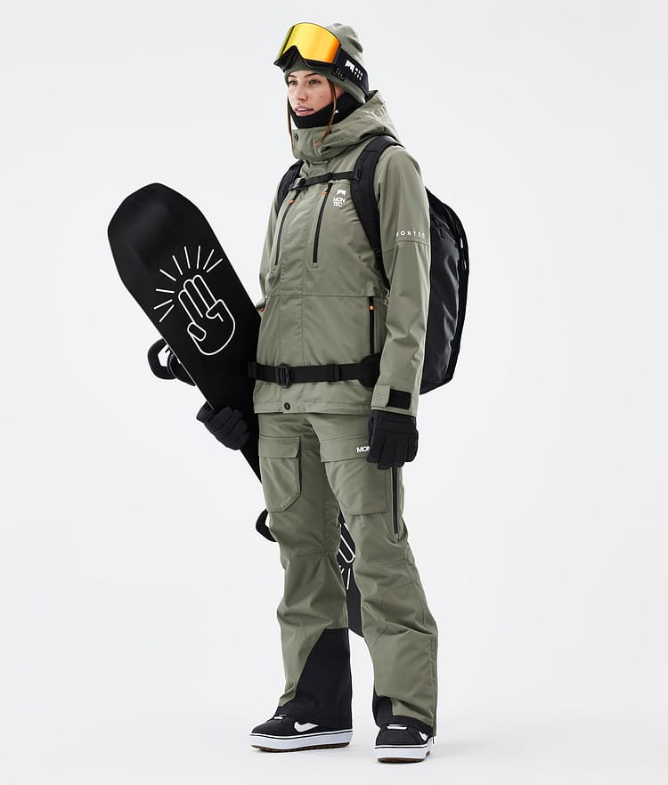 Fawk W Spodnie Snowboardowe Kobiety Greenish Renewed, Zdjęcie 2 z 7