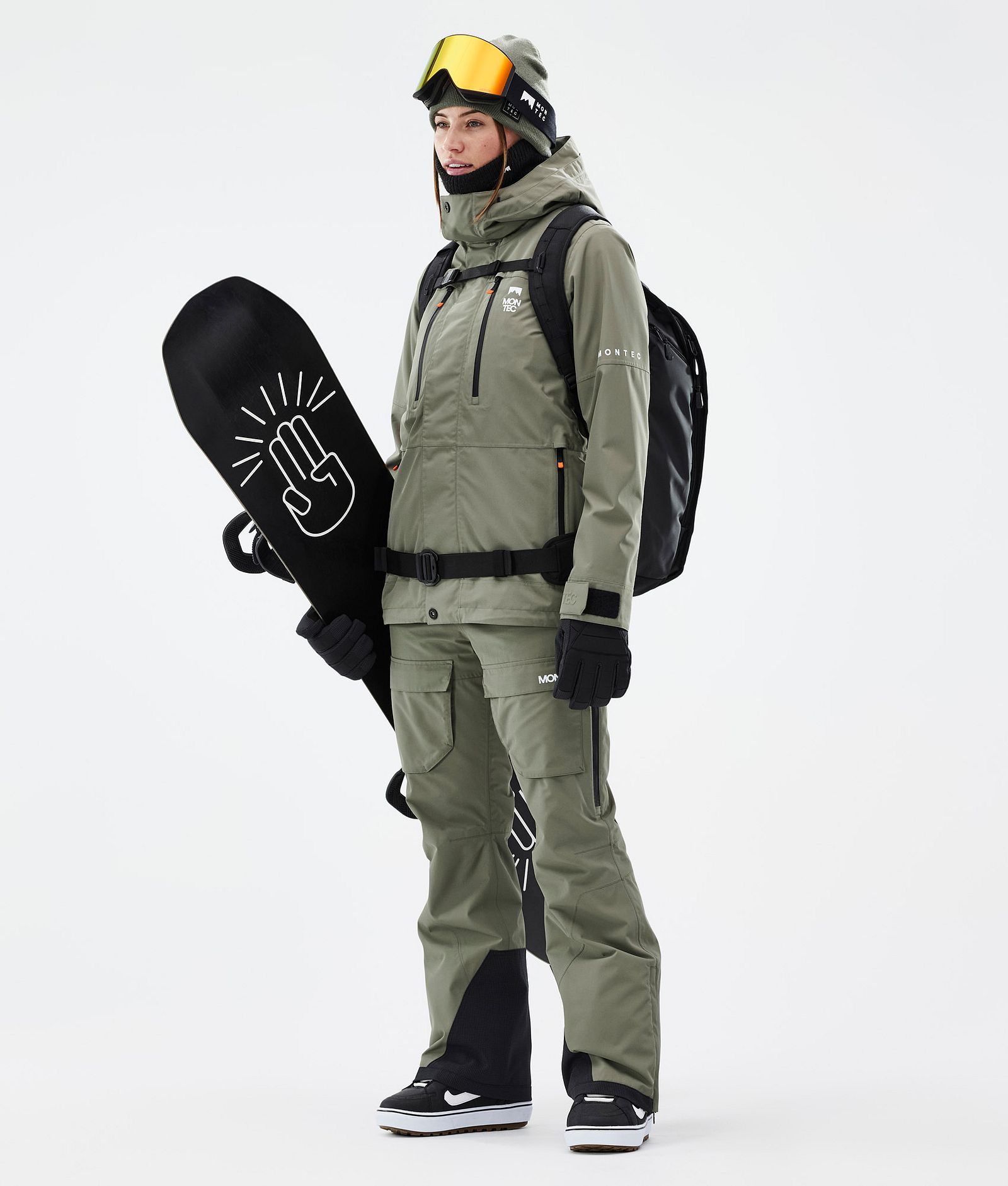 Fawk W Pantalon de Snowboard Femme Greenish Renewed, Image 2 sur 7