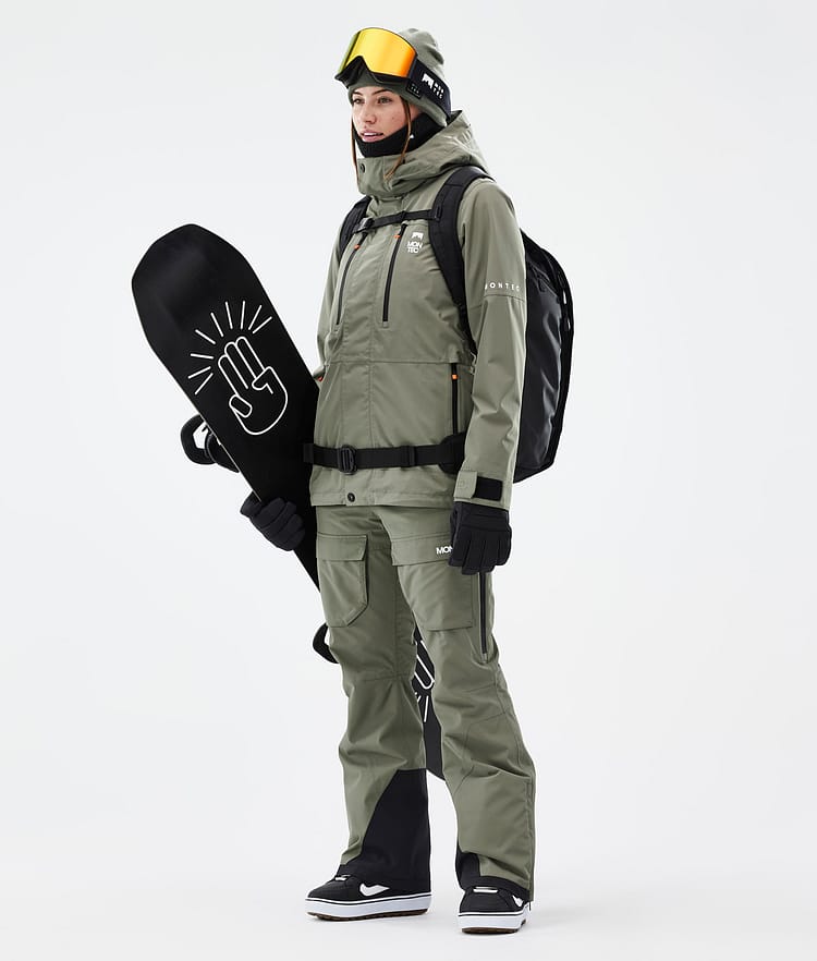 Fawk W Snowboard Broek Dames Greenish