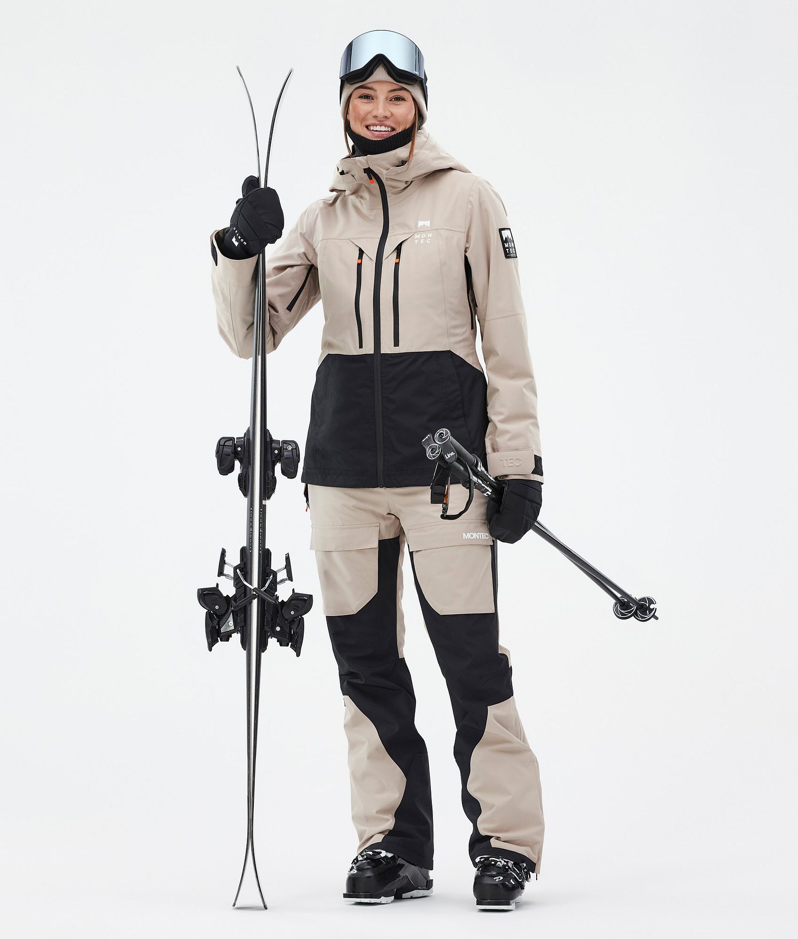 Montec Fawk W Ski Pants Women Sand/Black | Montecwear.com