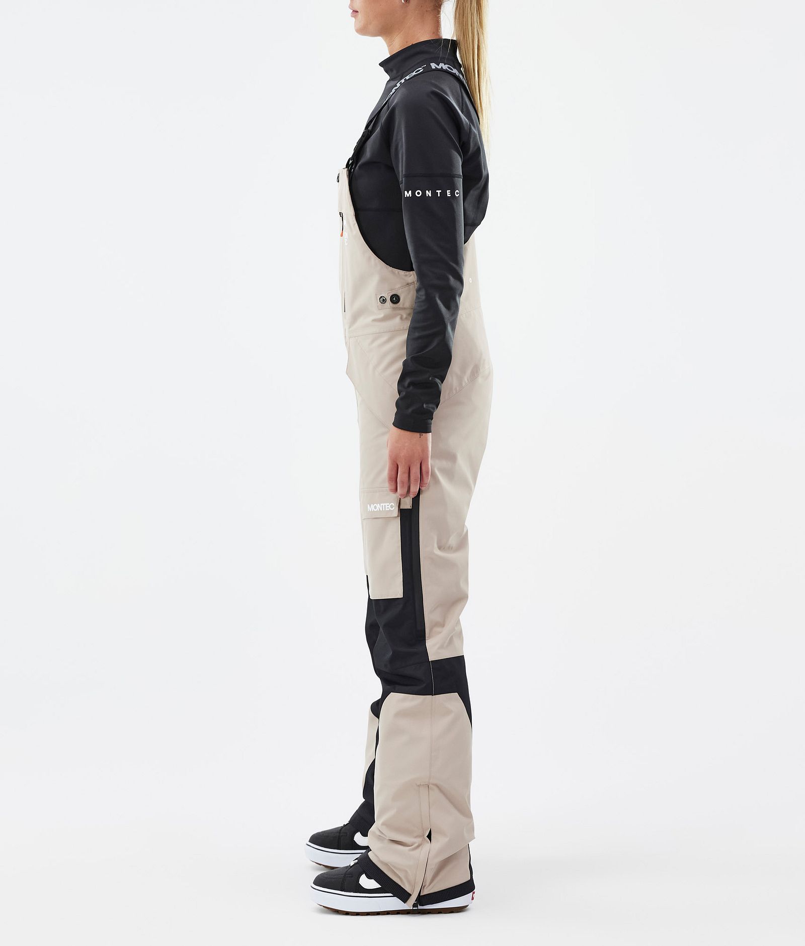 Fawk W Pantalon de Snowboard Femme Sand/Black Renewed, Image 3 sur 7