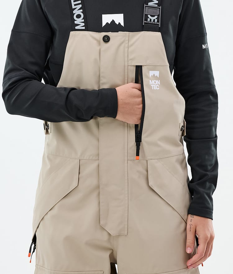 Fawk W Pantalon de Ski Femme Sand/Black, Image 6 sur 7