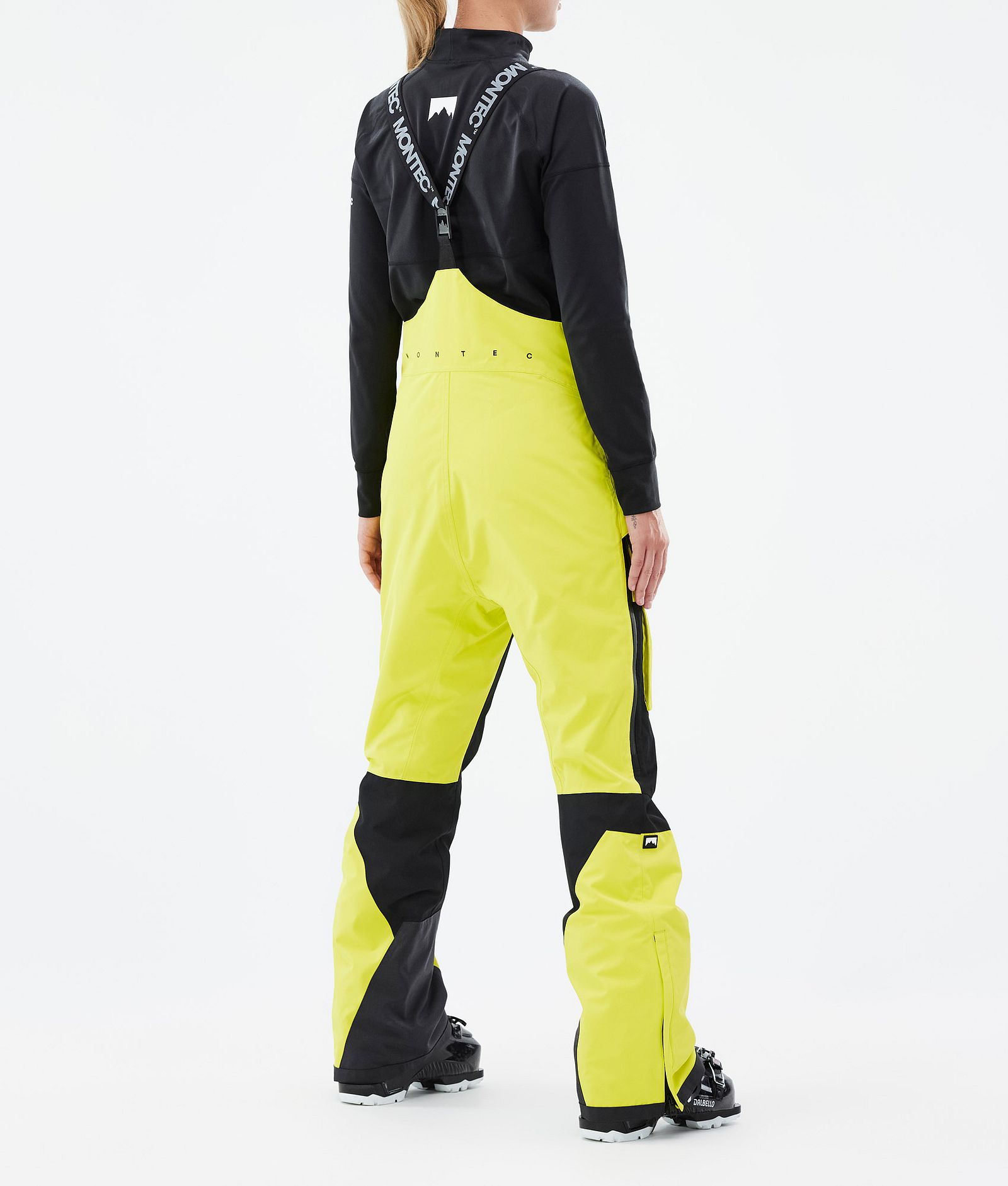 Fawk W Pantaloni Sci Donna Bright Yellow/Black, Immagine 3 di 6