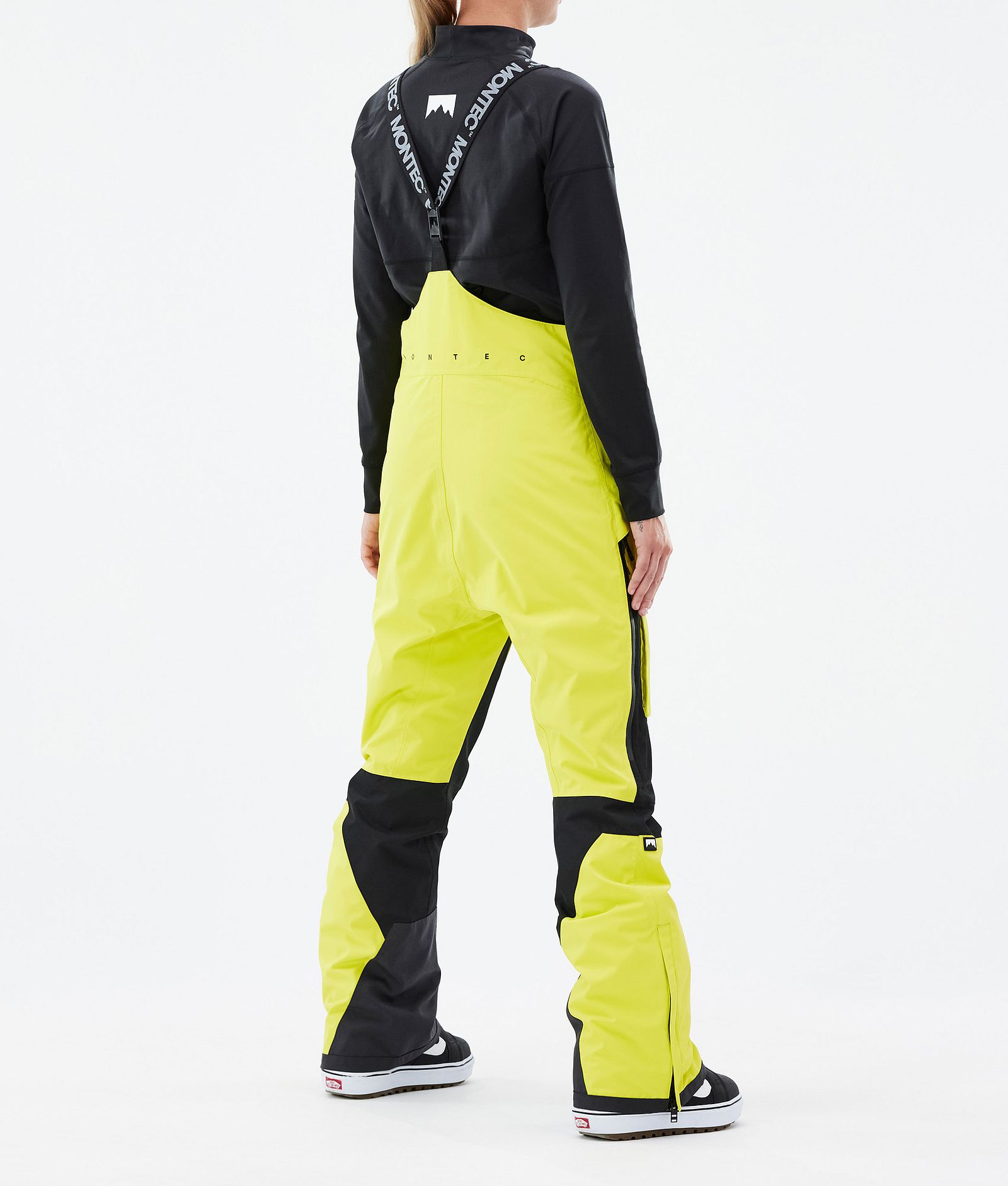 Fawk W Spodnie Snowboardowe Kobiety Bright Yellow/Black Renewed, Zdjęcie 3 z 6