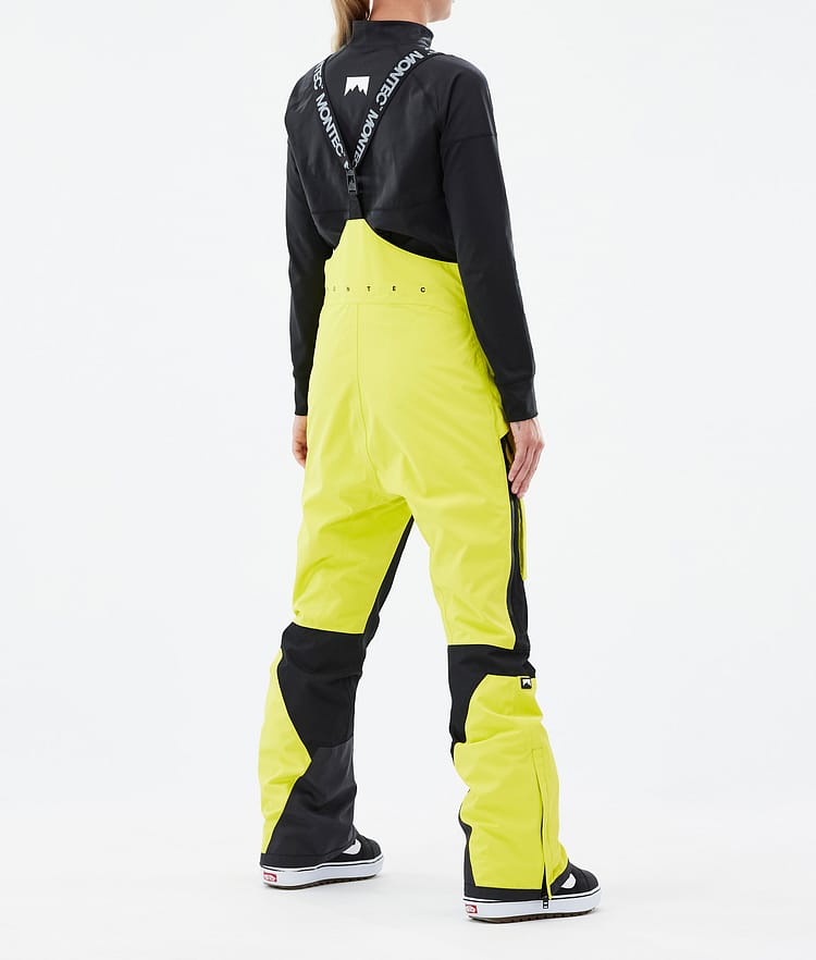 Fawk W Kalhoty na Snowboard Dámské Bright Yellow/Black