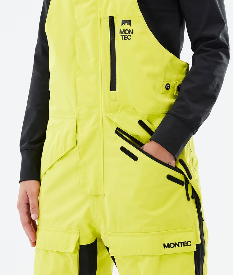 Fawk W Skibukse Dame Bright Yellow/Black