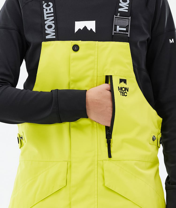 Fawk W Snowboardbukse Dame Bright Yellow/Black