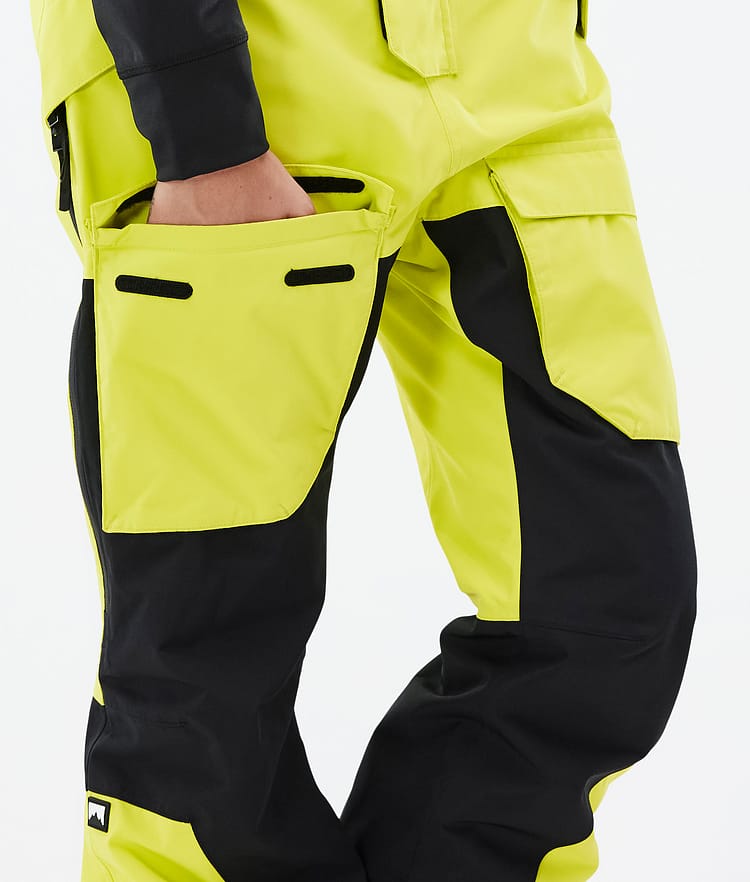 Fawk W Snowboard Bukser Dame Bright Yellow/Black