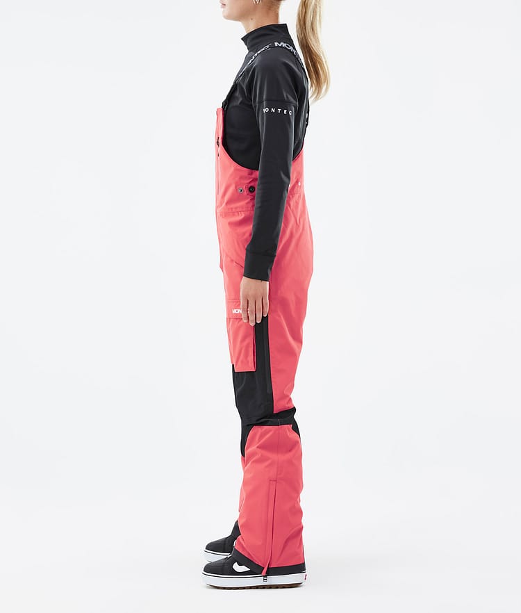 Fawk W Pantaloni Snowboard Donna Coral/Black, Immagine 2 di 6