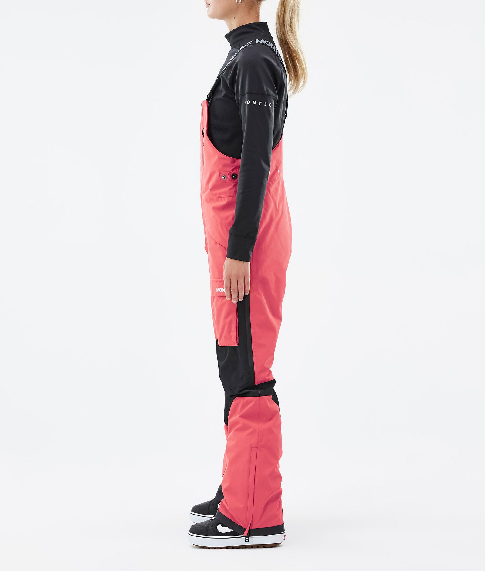 Fawk W Pantalon de Snowboard Femme Coral/Black