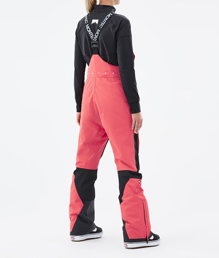 Fawk W Pantalon de Snowboard Femme Coral/Black