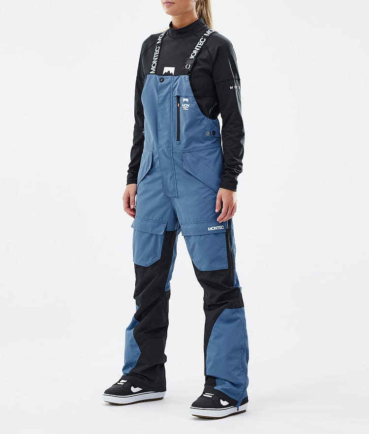 Fawk W Pantaloni Snowboard Donna Blue Steel/Black, Immagine 1 di 7