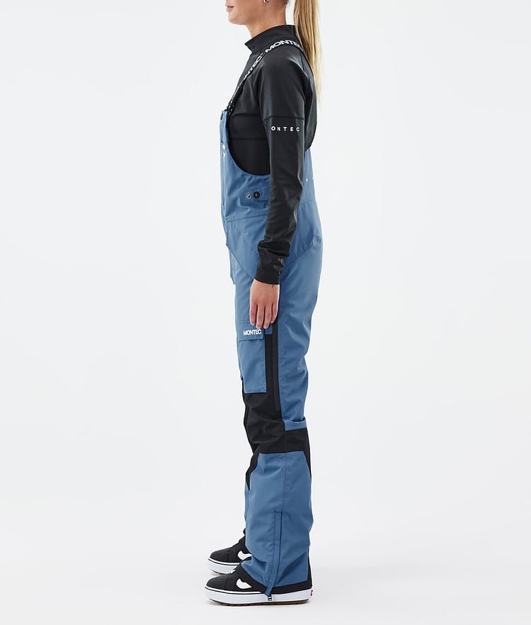 Fawk W Snowboard Bukser Dame Blue Steel/Black, Billede 3 af 7