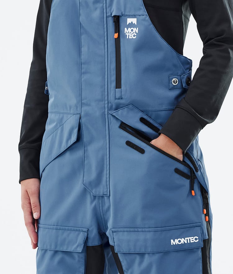 Fawk W Snowboard Bukser Dame Blue Steel/Black, Billede 5 af 7