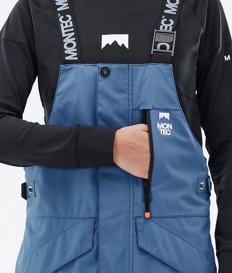 Fawk W Kalhoty na Snowboard Dámské Blue Steel/Black