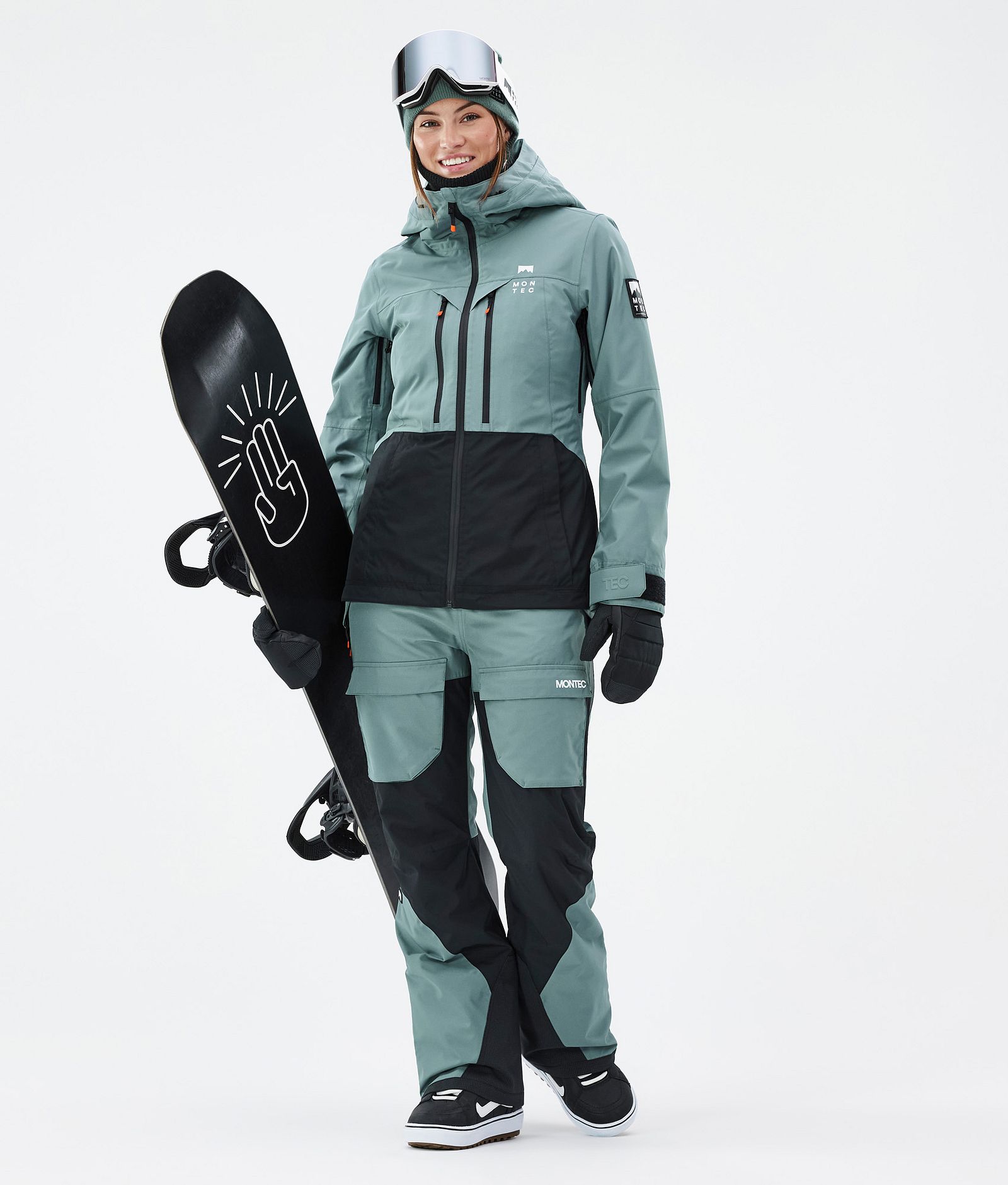 Fawk W Pantalon de Snowboard Femme Atlantic/Black, Image 2 sur 7