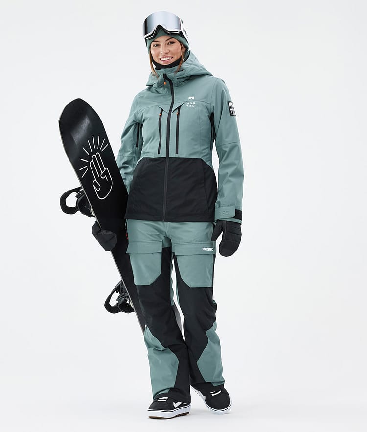 Fawk W Snowboardbukse Dame Atlantic/Black Renewed, Bilde 2 av 7