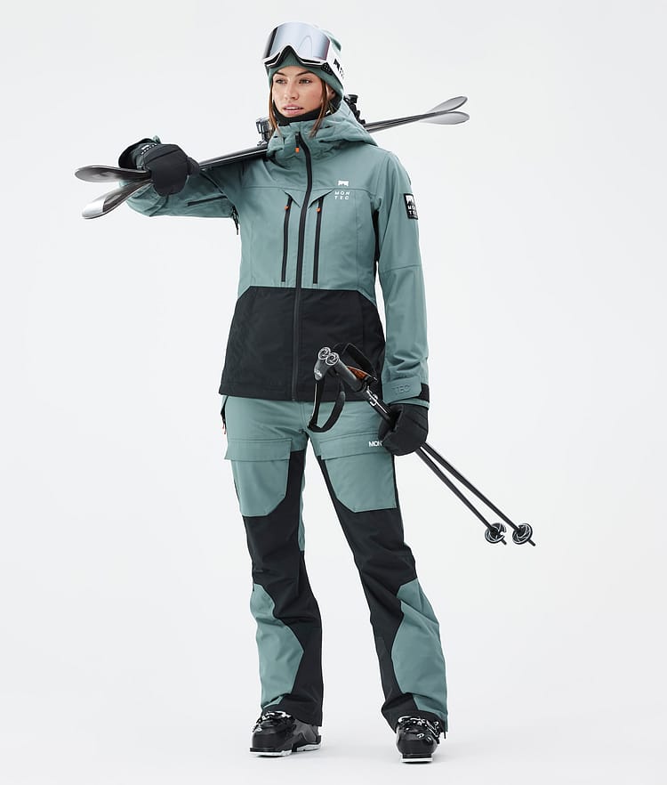 Fawk W Ski Pants Women Atlantic/Black, Image 2 of 7
