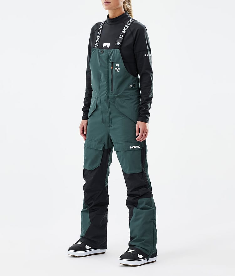 Fawk W Snowboardbukse Dame Dark Atlantic/Black