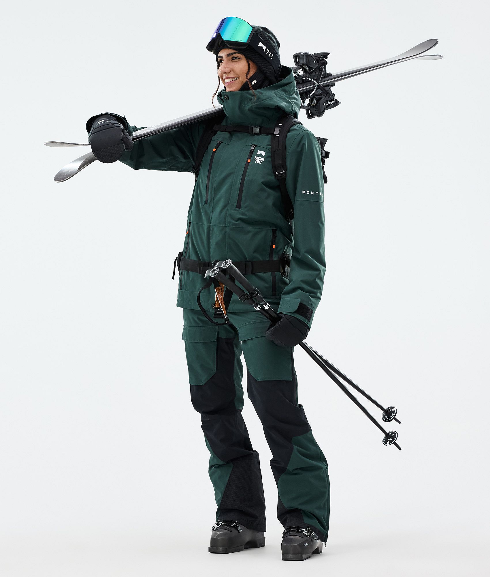 Montec Fawk W Ski Pants Women Dark Atlantic/Black | Montecwear.com