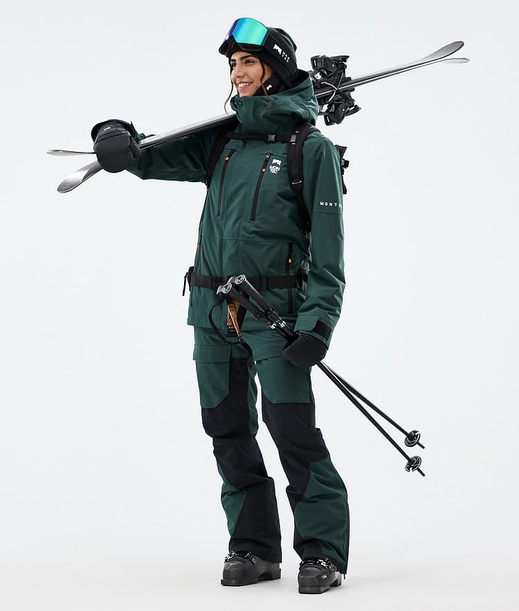 Fawk W Pantalon de Ski Femme Dark Atlantic/Black, Image 3 sur 8