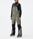 Fawk W Pantaloni Snowboard Donna Greenish/Black