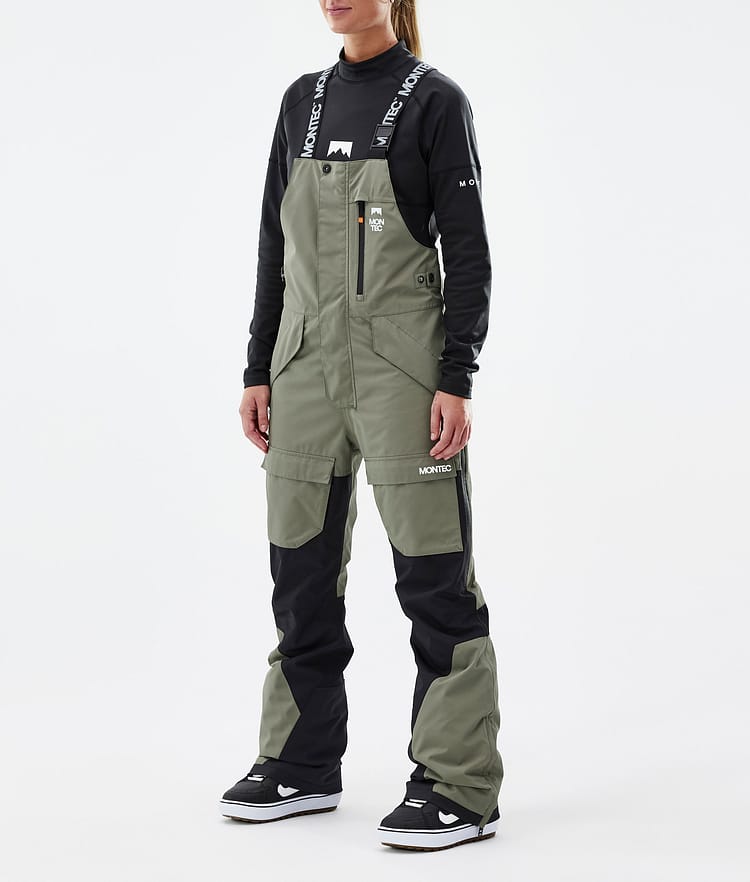 Fawk W Snowboardbyxa Dam Greenish/Black