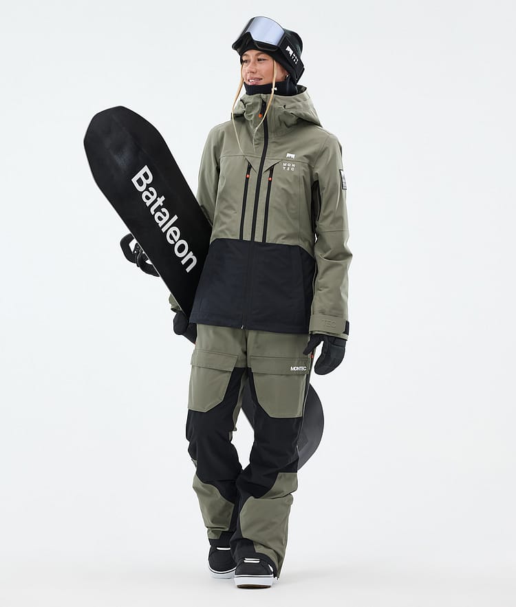 Fawk W Snowboard Broek Dames Greenish/Black, Afbeelding 3 van 8