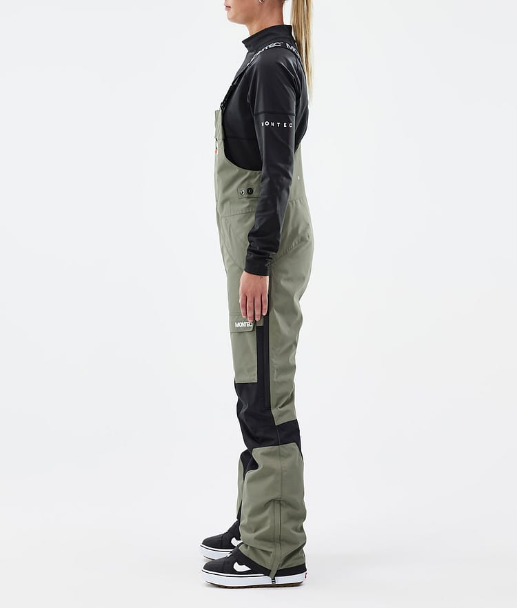 Fawk W Pantaloni Snowboard Donna Greenish/Black, Immagine 3 di 7