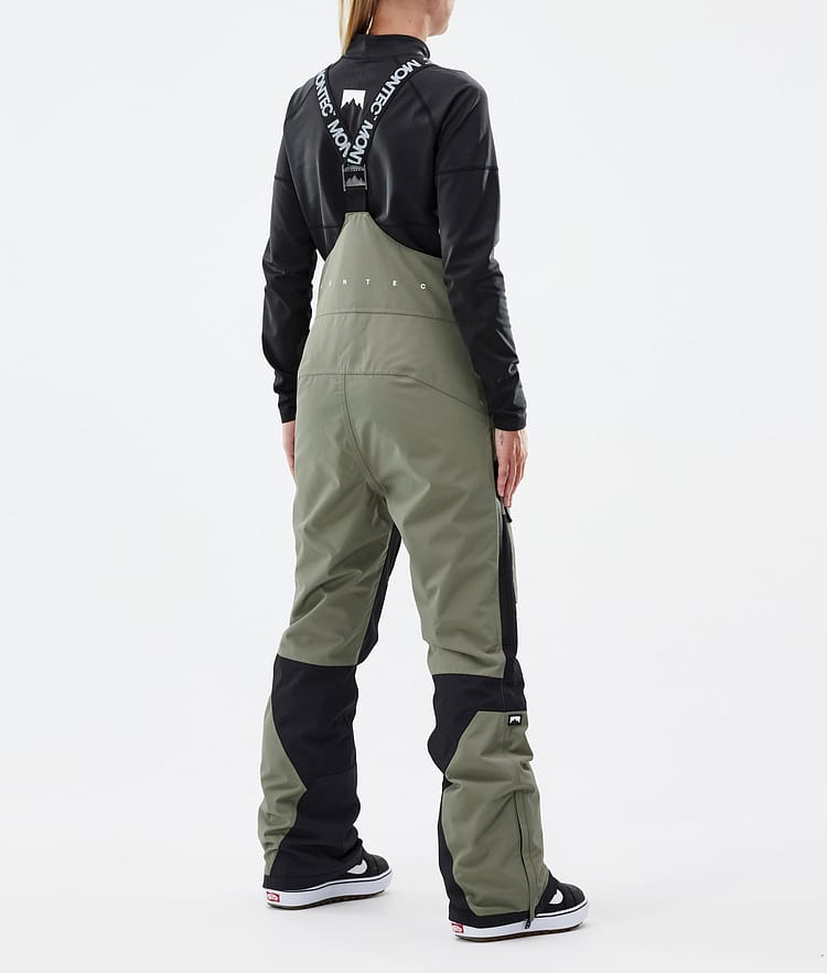 Fawk W Pantalon de Snowboard Femme Greenish/Black, Image 4 sur 7