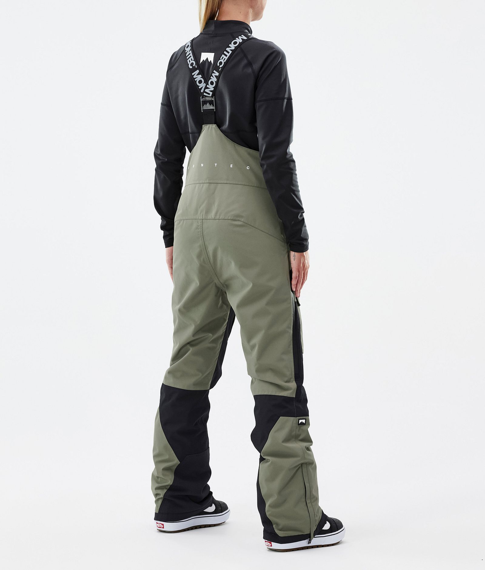 Fawk W Pantalon de Snowboard Femme Greenish/Black