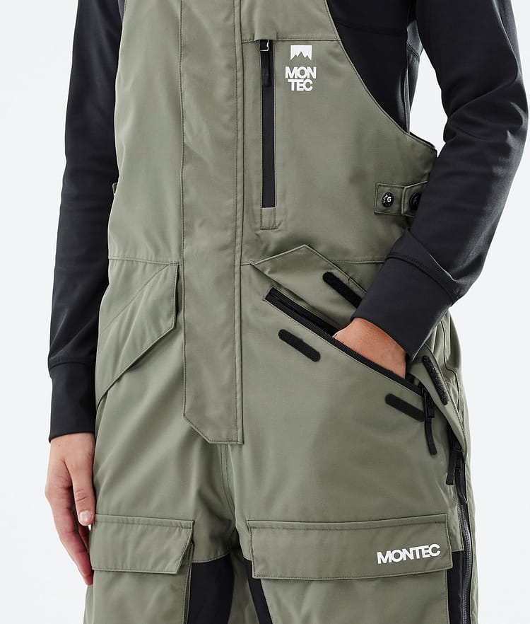 Fawk W Snowboardbukse Dame Greenish/Black