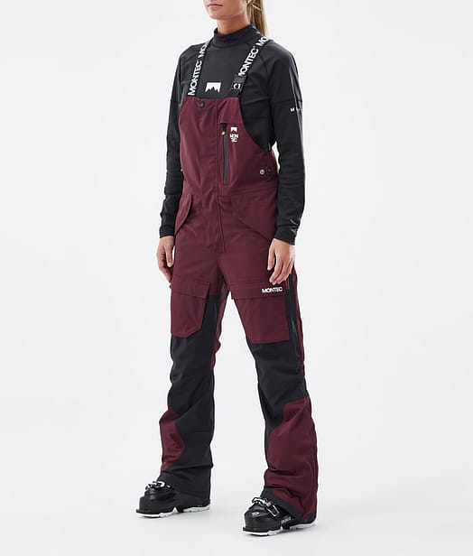 Fawk W Skihose Damen Burgundy/Black