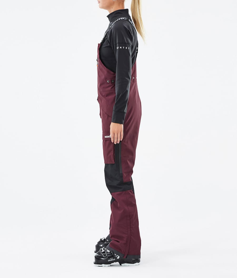 Fawk W Ski Pants Women Burgundy/Black