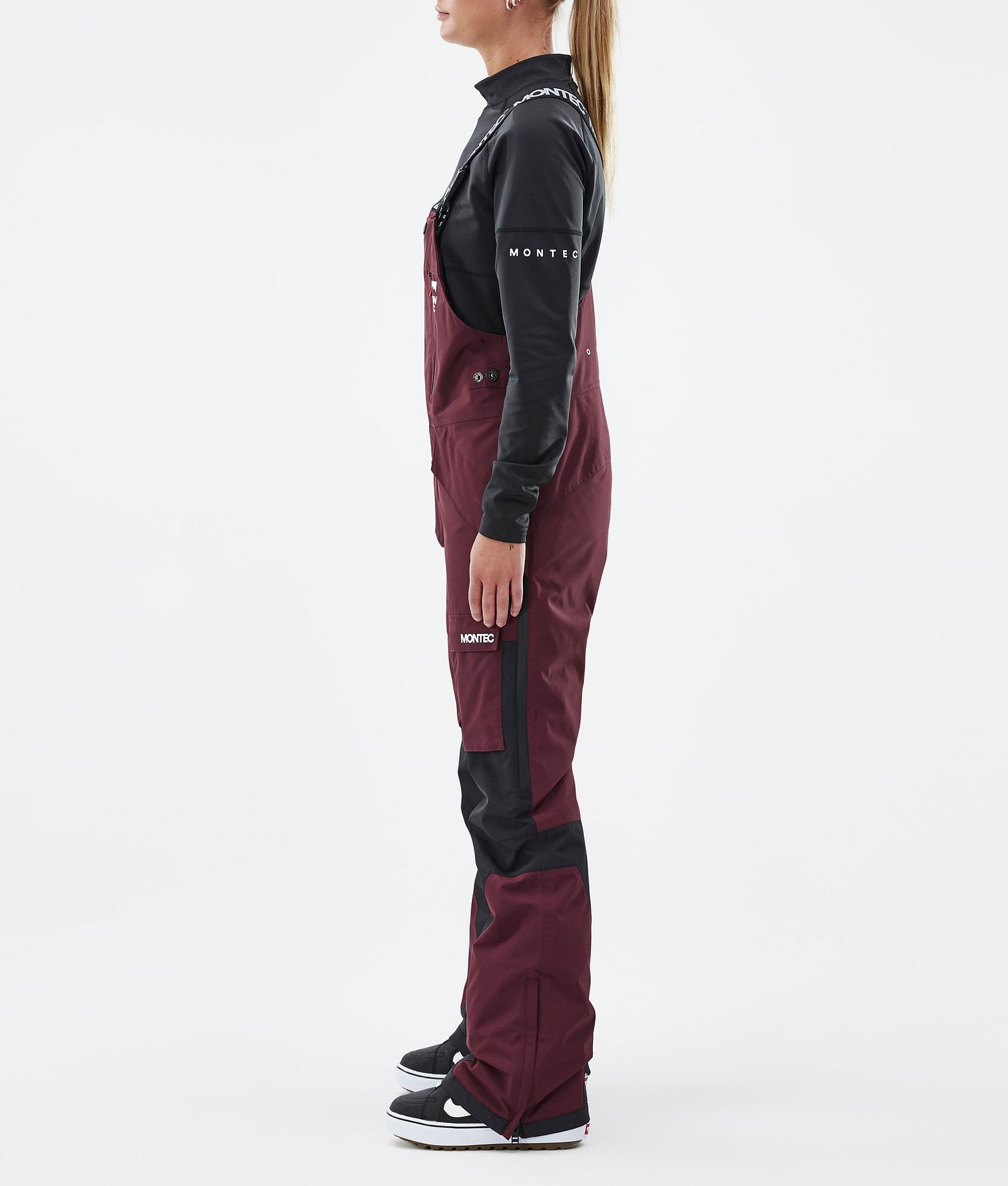 Fawk W Pantalon de Snowboard Femme Burgundy/Black, Image 3 sur 7