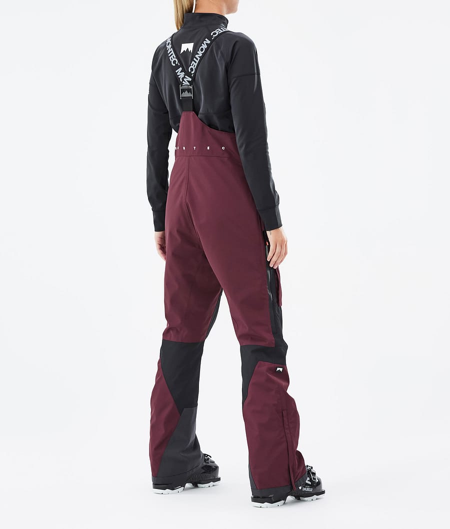 Fawk W Ski Pants Women Burgundy/Black
