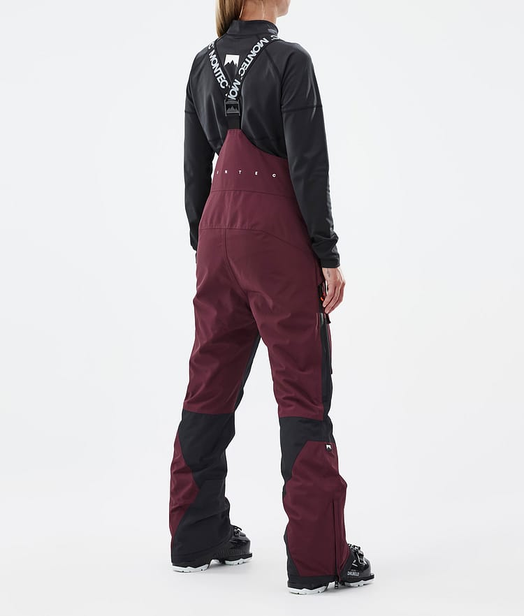 Fawk W Pantalon de Ski Femme Burgundy/Black, Image 4 sur 7