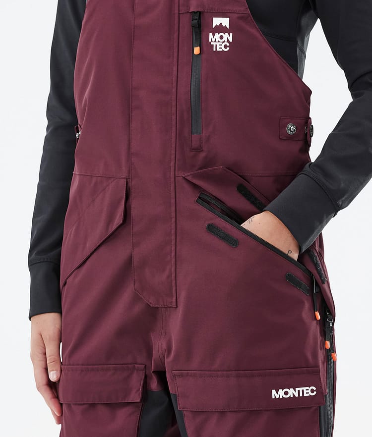 Fawk W Spodnie Snowboardowe Kobiety Burgundy/Black