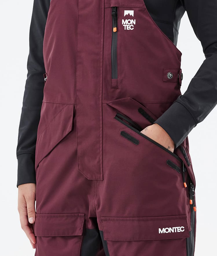 Fawk W Skihose Damen Burgundy/Black, Bild 5 von 7