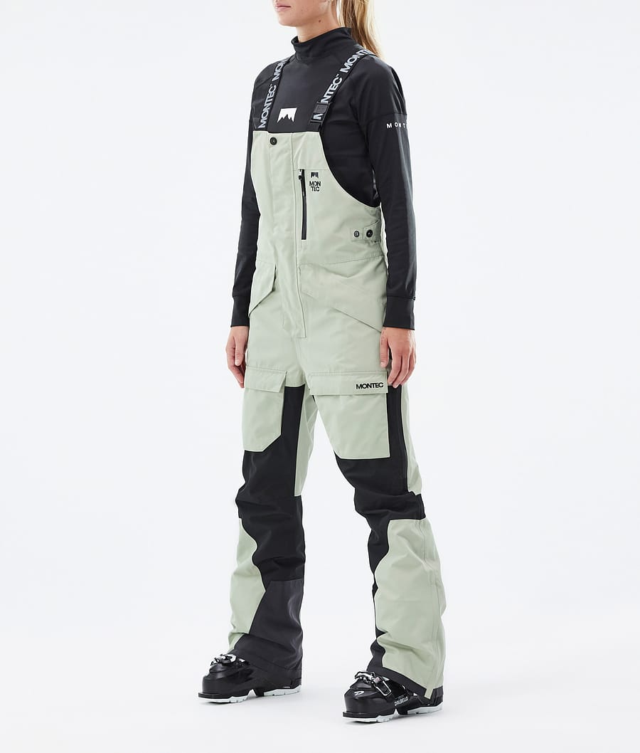 Fawk W Skibroek Dames Soft Green/Black