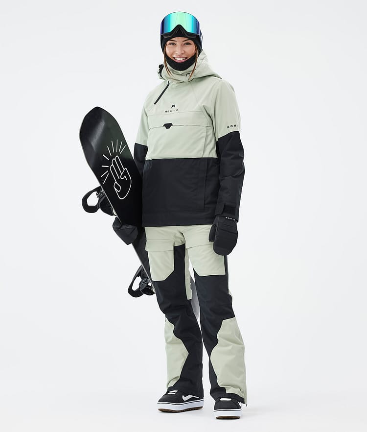 Fawk W Snowboard Broek Dames Soft Green/Black Renewed, Afbeelding 2 van 7