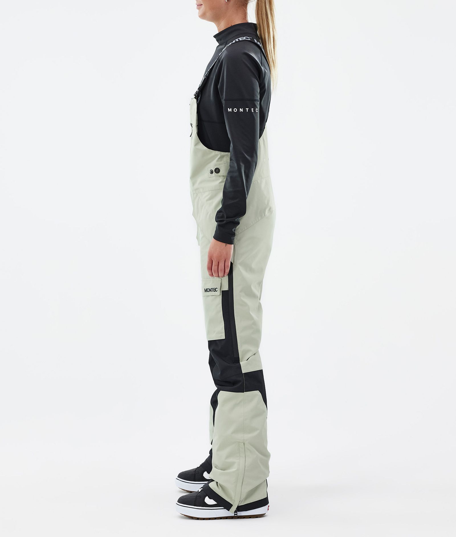 Fawk W Pantalon de Snowboard Femme Soft Green/Black, Image 3 sur 7